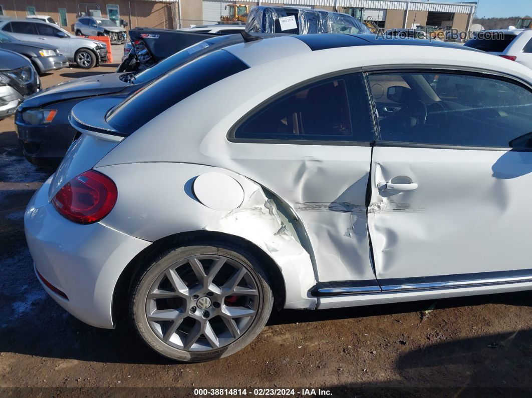 2014 Volkswagen Beetle 2.0t R-line White vin: 3VWVS7AT9EM629033