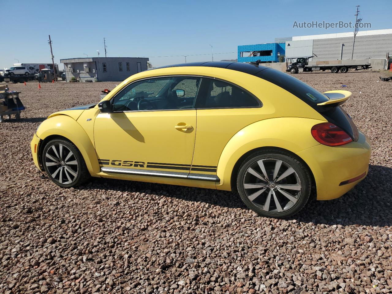 2014 Volkswagen Beetle Turbo Yellow vin: 3VWVT7AT3EM612676