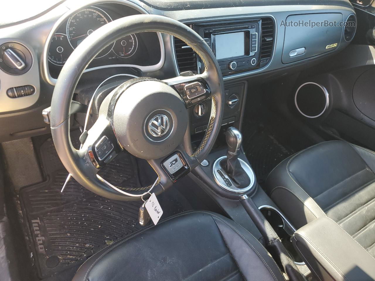 2014 Volkswagen Beetle Turbo Yellow vin: 3VWVT7AT3EM612676