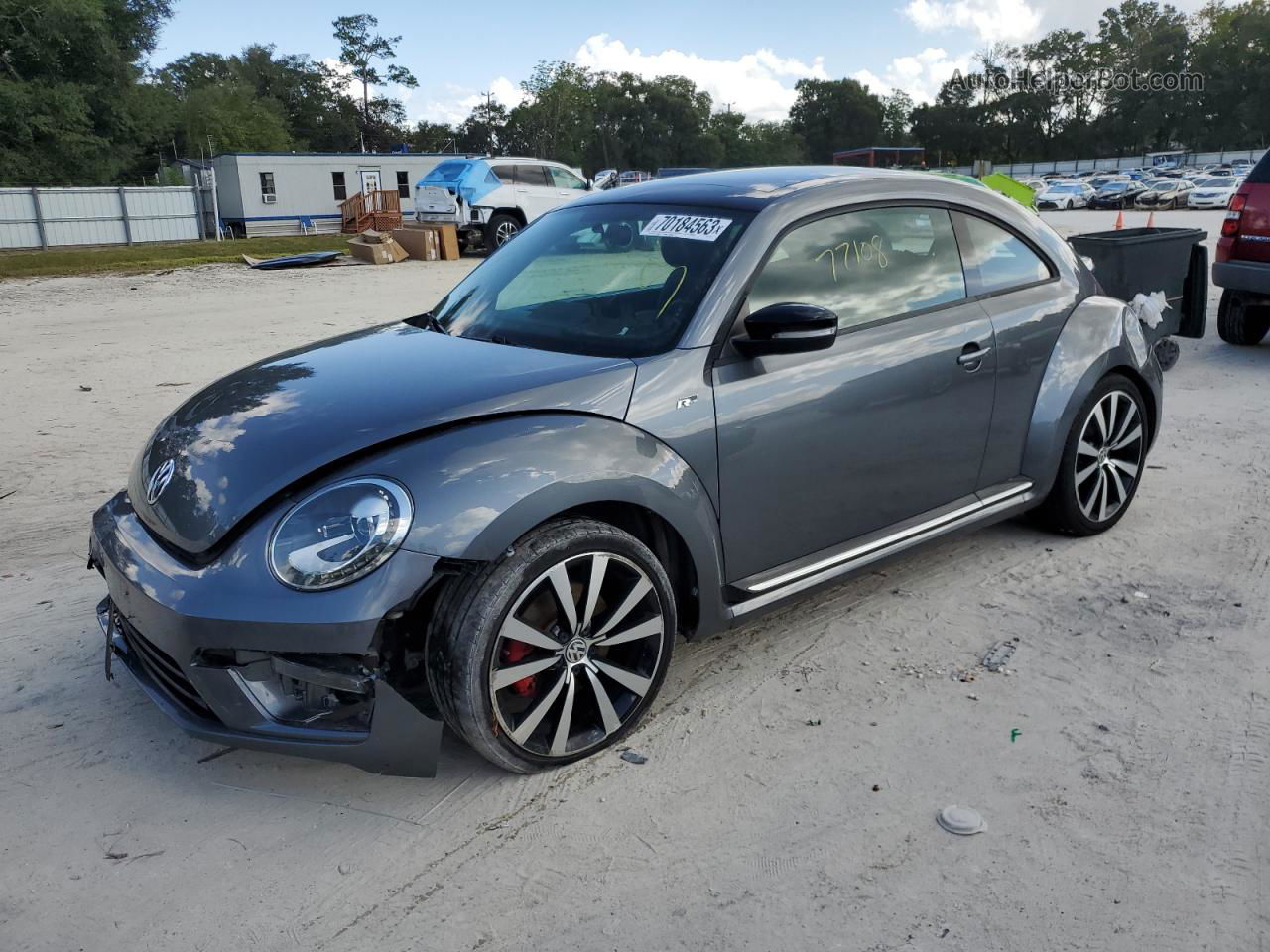 2014 Volkswagen Beetle Turbo Gray vin: 3VWVT7AT3EM631129