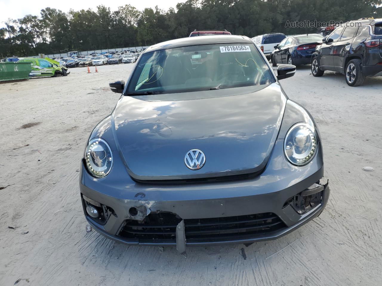 2014 Volkswagen Beetle Turbo Gray vin: 3VWVT7AT3EM631129