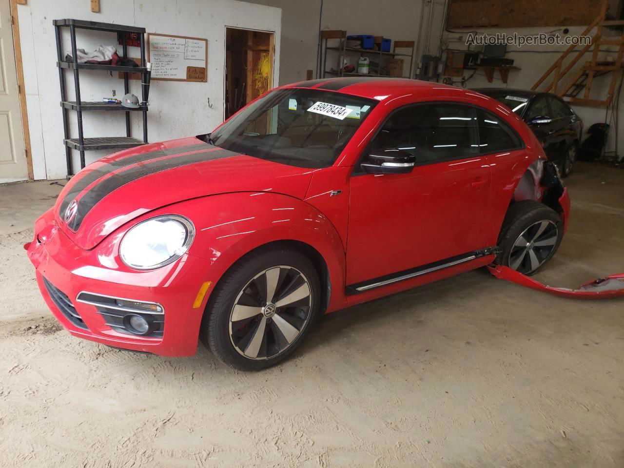 2014 Volkswagen Beetle Turbo Красный vin: 3VWVT7AT3EM631812