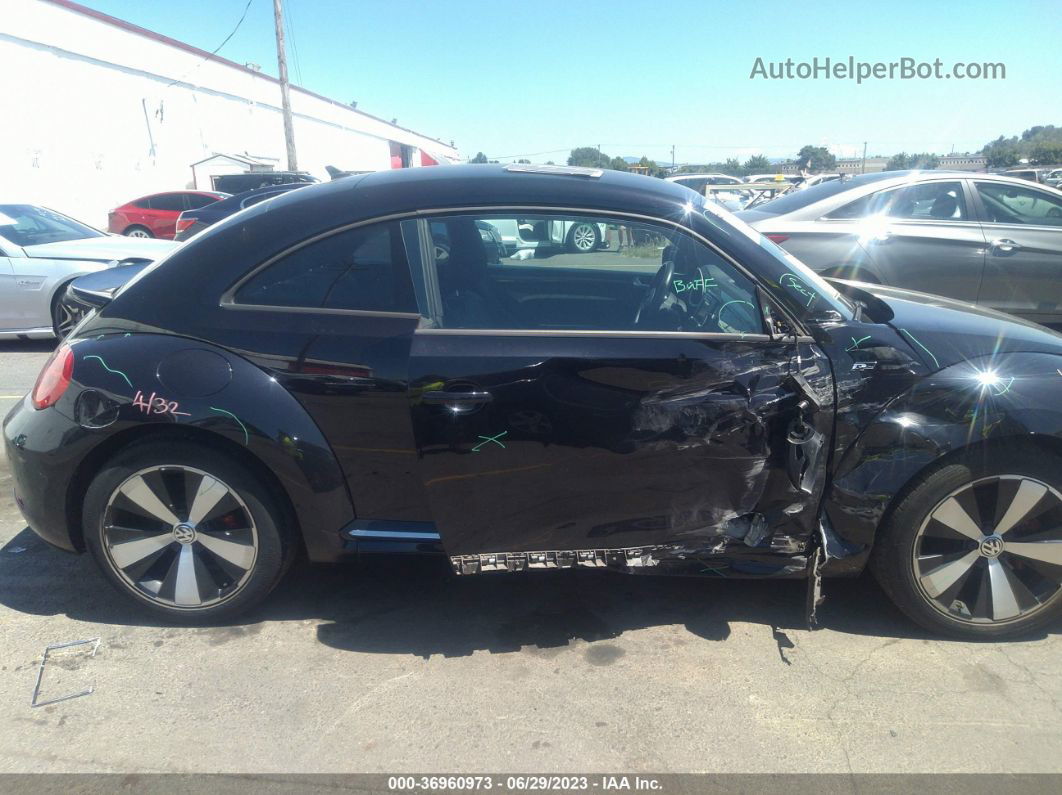 2016 Volkswagen Beetle Coupe 2.0t R-line Se Black vin: 3VWVT7AT4GM600782