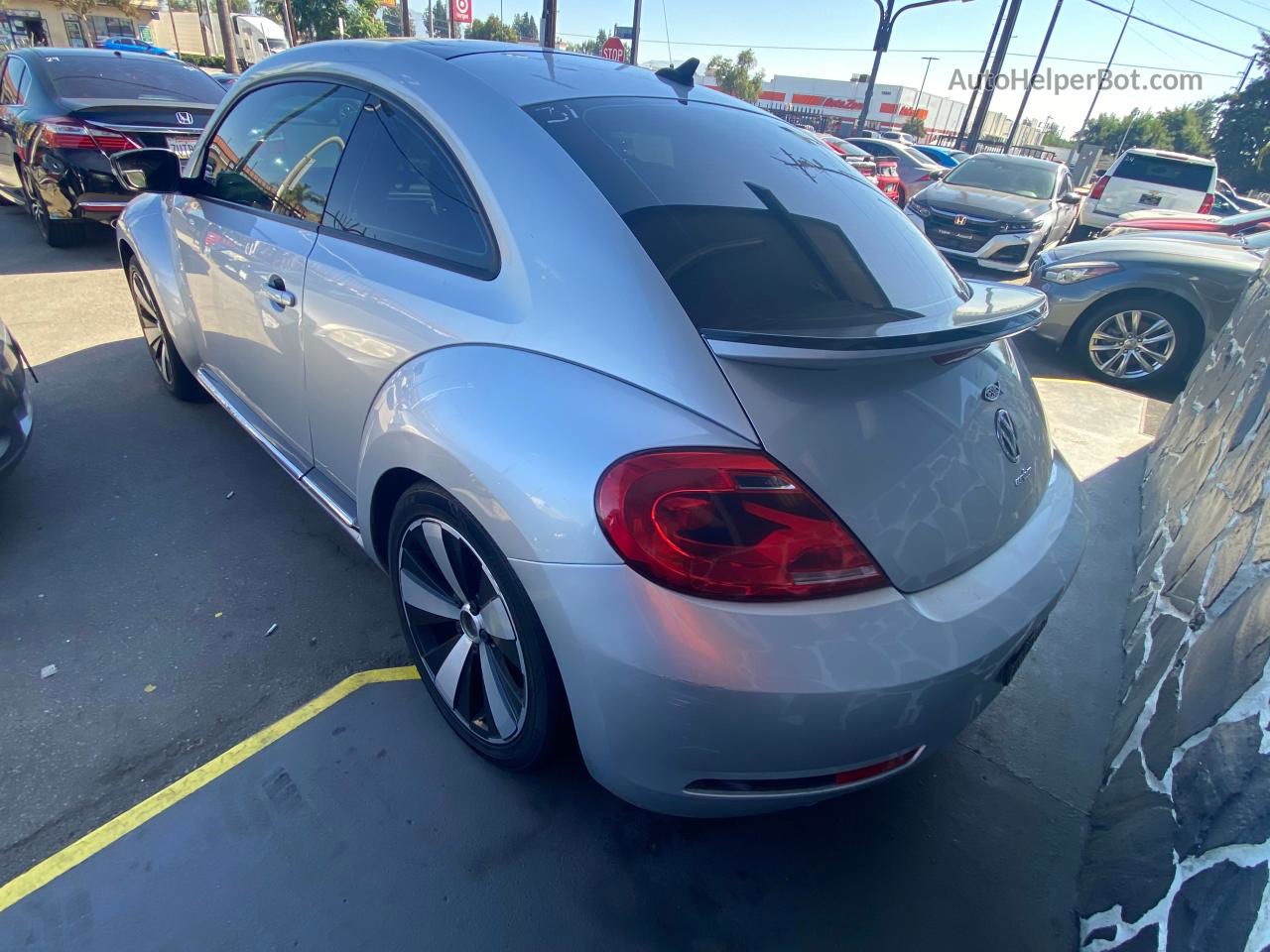 2014 Volkswagen Beetle Turbo Silver vin: 3VWVT7AT5EM600769