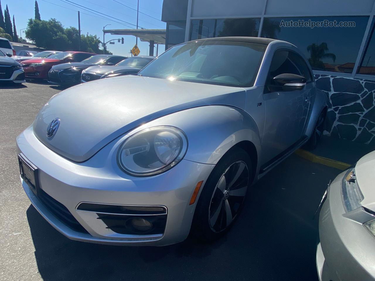 2014 Volkswagen Beetle Turbo Silver vin: 3VWVT7AT5EM600769