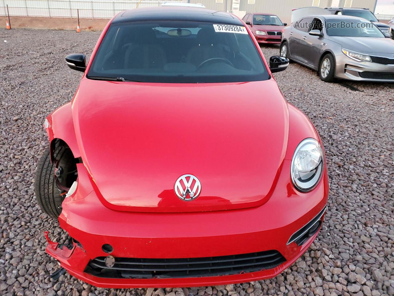 2014 Volkswagen Beetle Turbo Red vin: 3VWVT7AT6EM615359