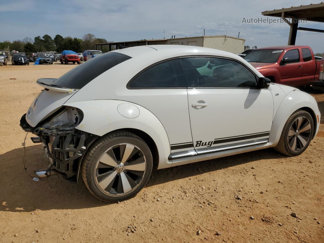 2014 Volkswagen Beetle Turbo White vin: 3VWVT7AT7EM660794