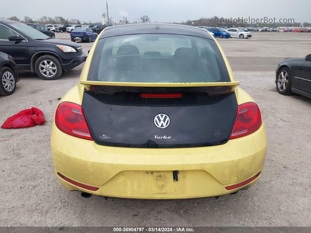 2014 Volkswagen Beetle 2.0t Gsr Yellow vin: 3VWVT7AT9EM629367