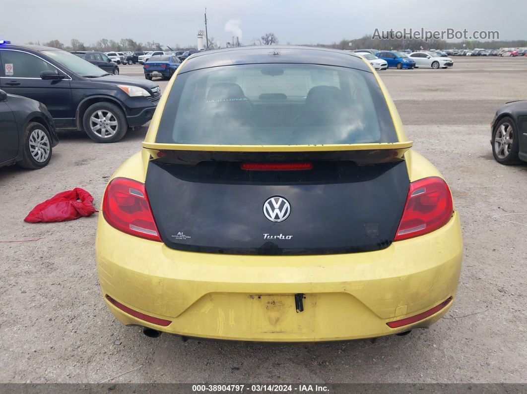 2014 Volkswagen Beetle 2.0t Gsr Yellow vin: 3VWVT7AT9EM629367