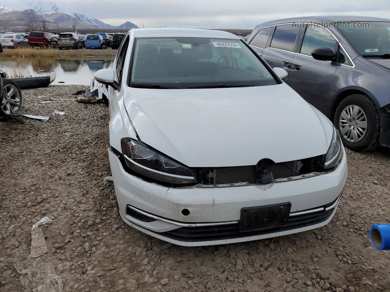 2019 Volkswagen Golf S White vin: 3VWW57AU1KM033513