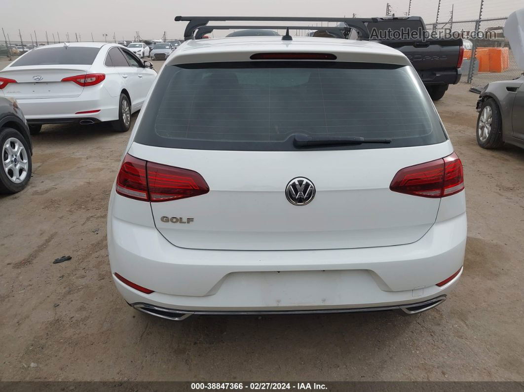 2019 Volkswagen Golf 1.4t S/1.4t Se White vin: 3VWW57AU4KM037765