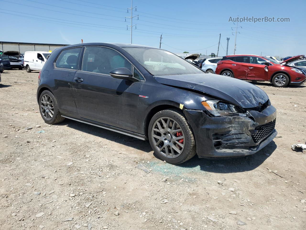 2016 Volkswagen Gti S/se Black vin: 3VWY47AU5GM052844