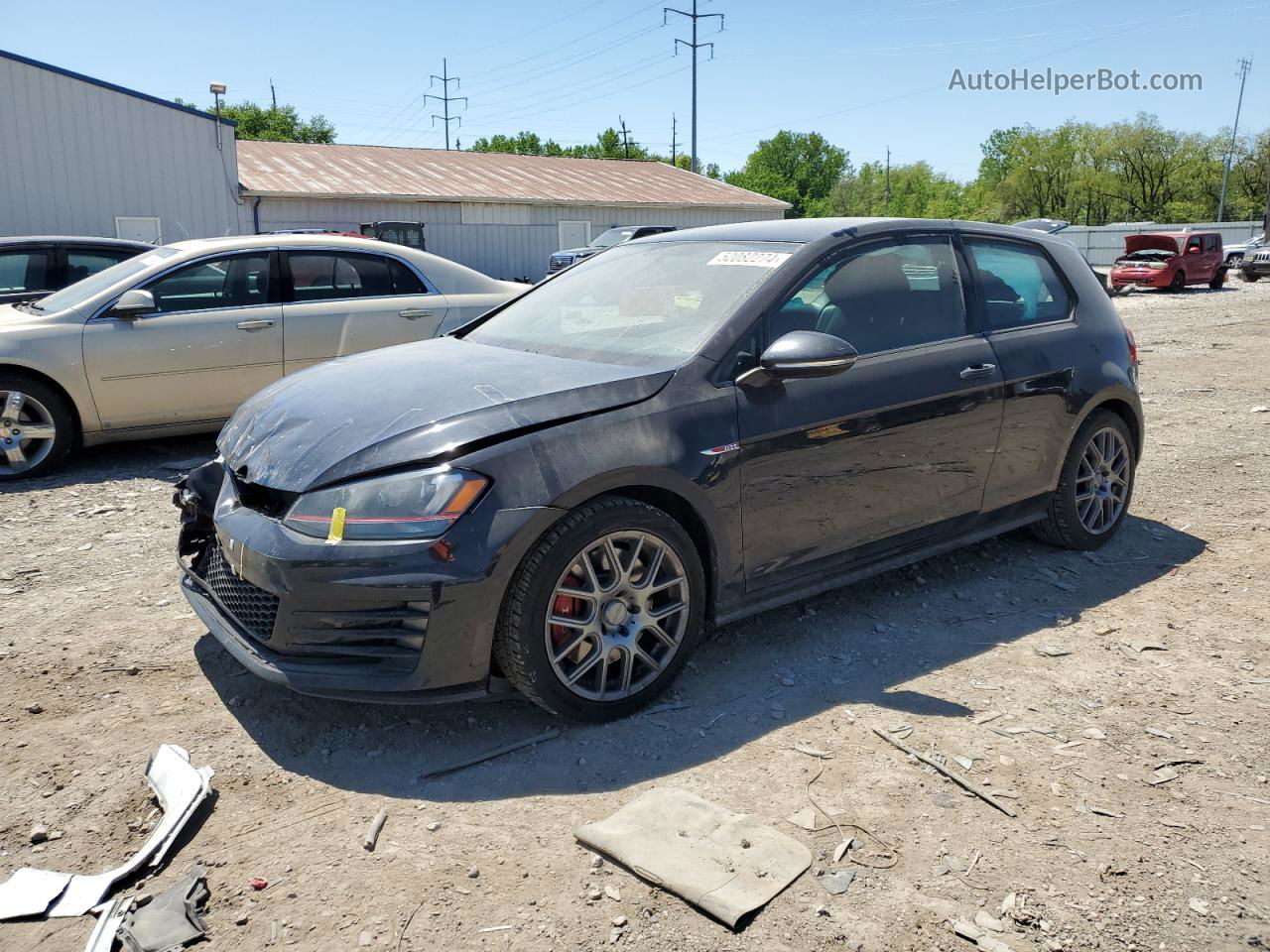 2016 Volkswagen Gti S/se Black vin: 3VWY47AU5GM052844