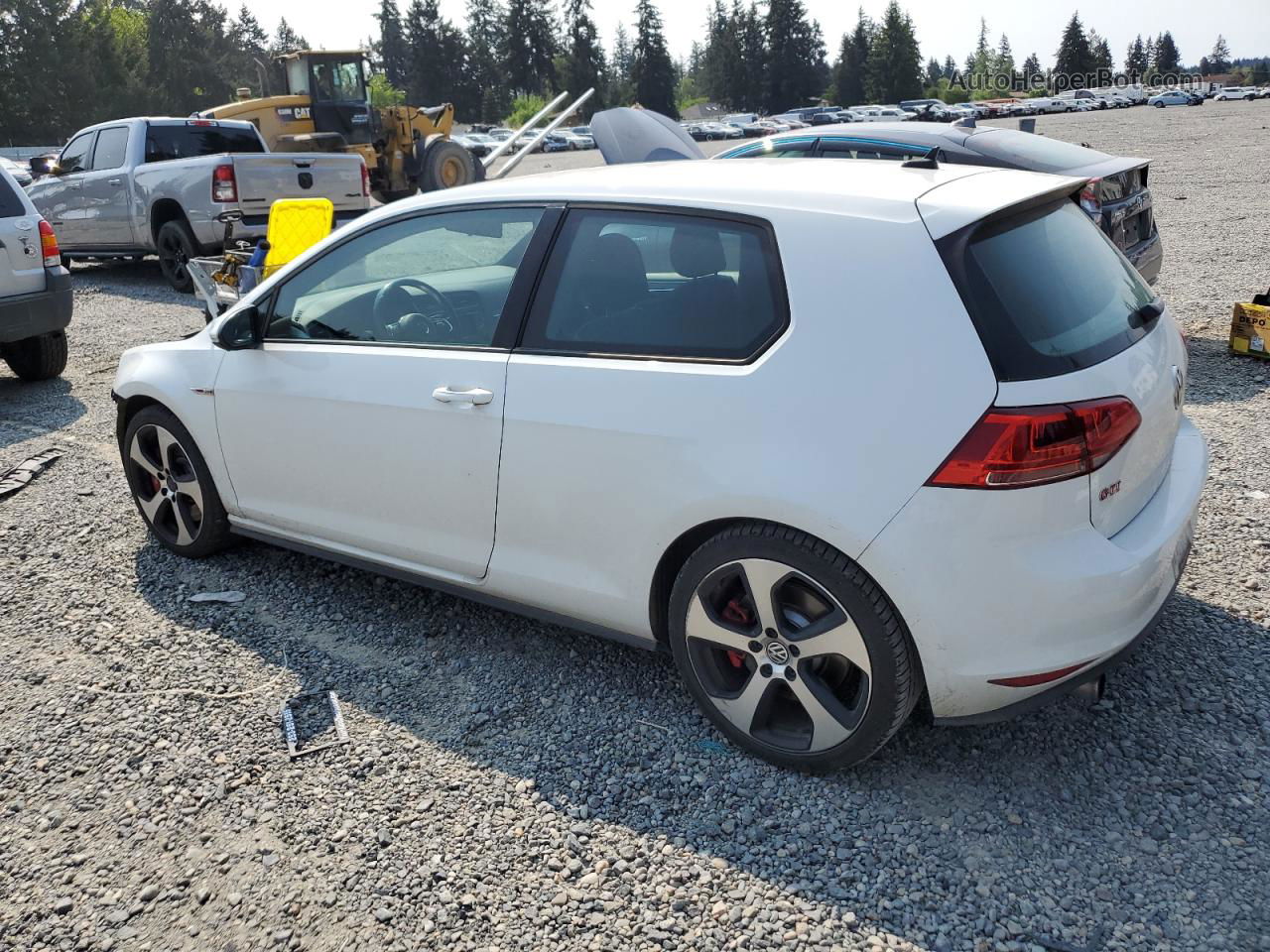 2015 Volkswagen Gti  White vin: 3VWY47AU6FM075581