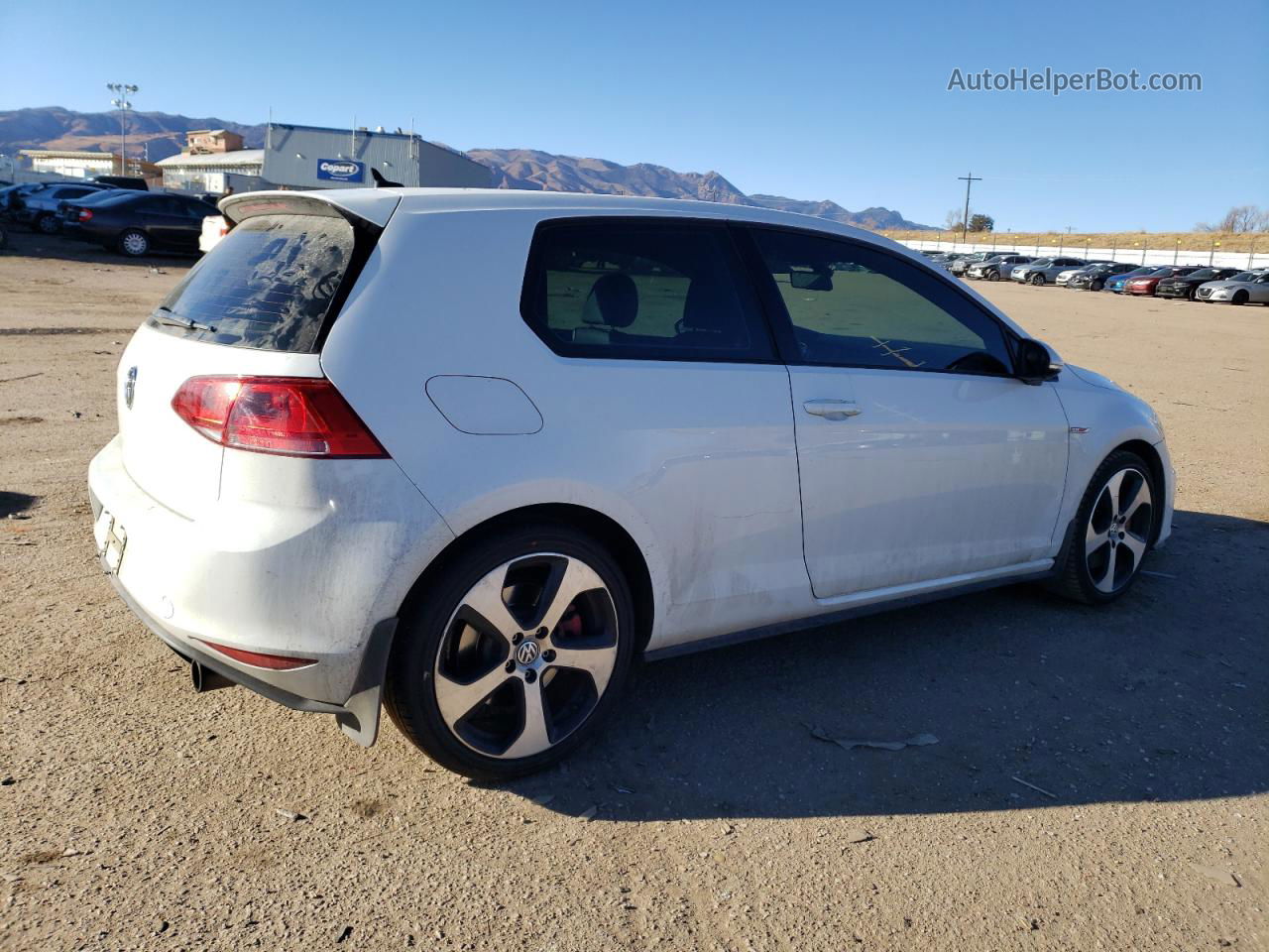 2015 Volkswagen Gti  White vin: 3VWY47AU8FM056241