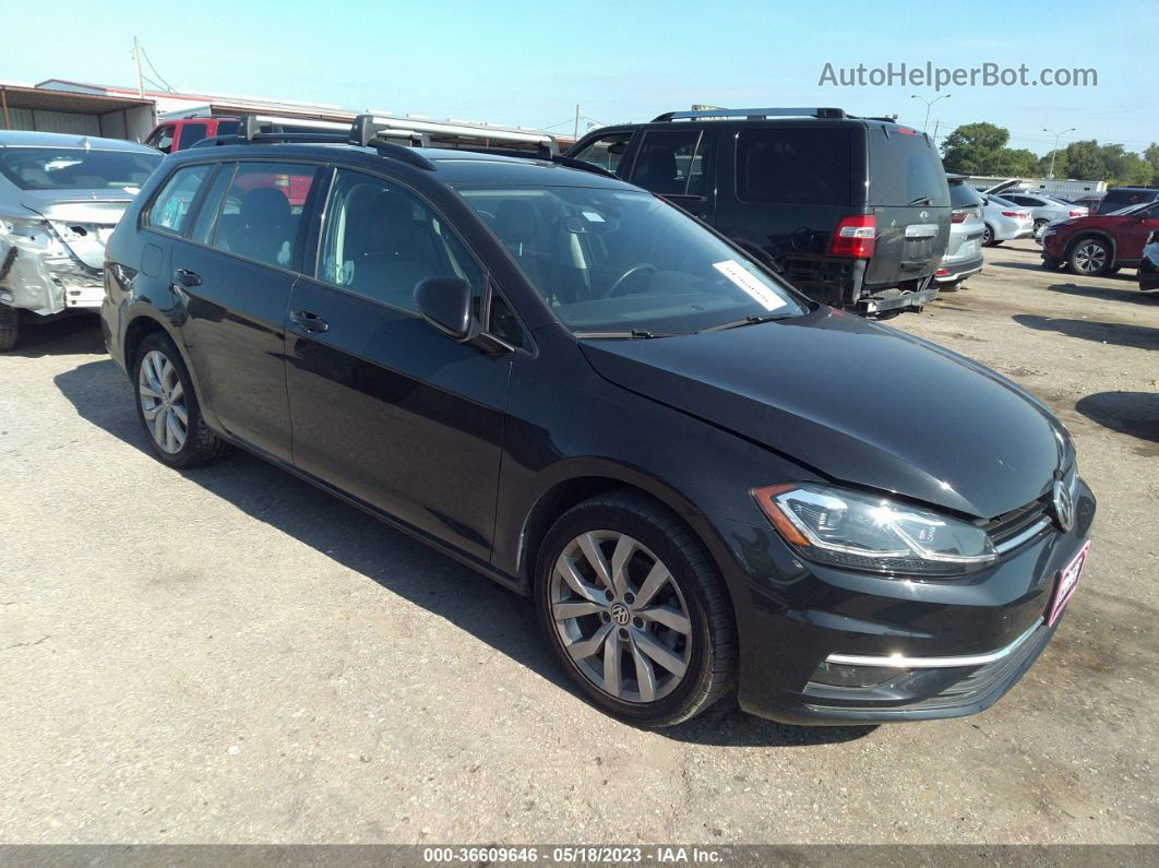 2019 Volkswagen Golf Sportwagen S/se Black vin: 3VWY57AU1KM506853