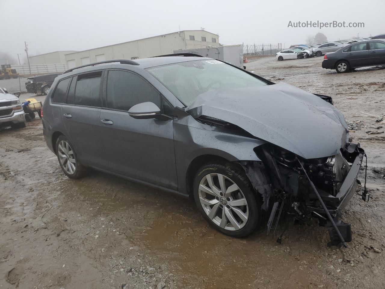 2019 Volkswagen Golf Sportwagen S Gray vin: 3VWY57AU2KM511902