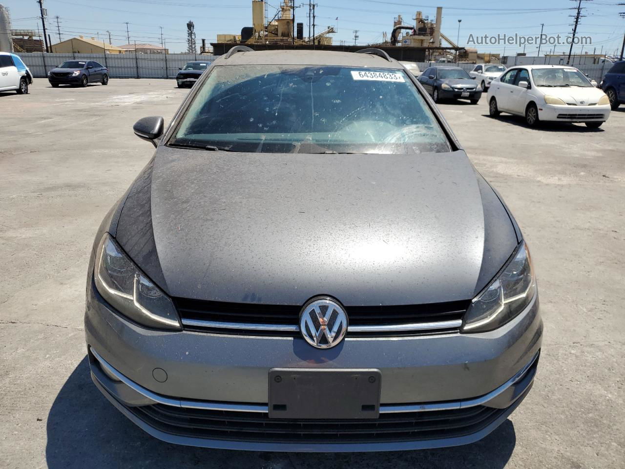 2019 Volkswagen Golf Sportwagen S Gray vin: 3VWY57AU6KM513166