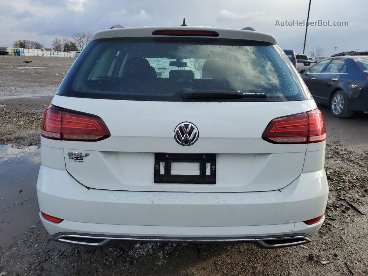 2019 Volkswagen Golf Sportwagen S White vin: 3VWY57AU7KM509739