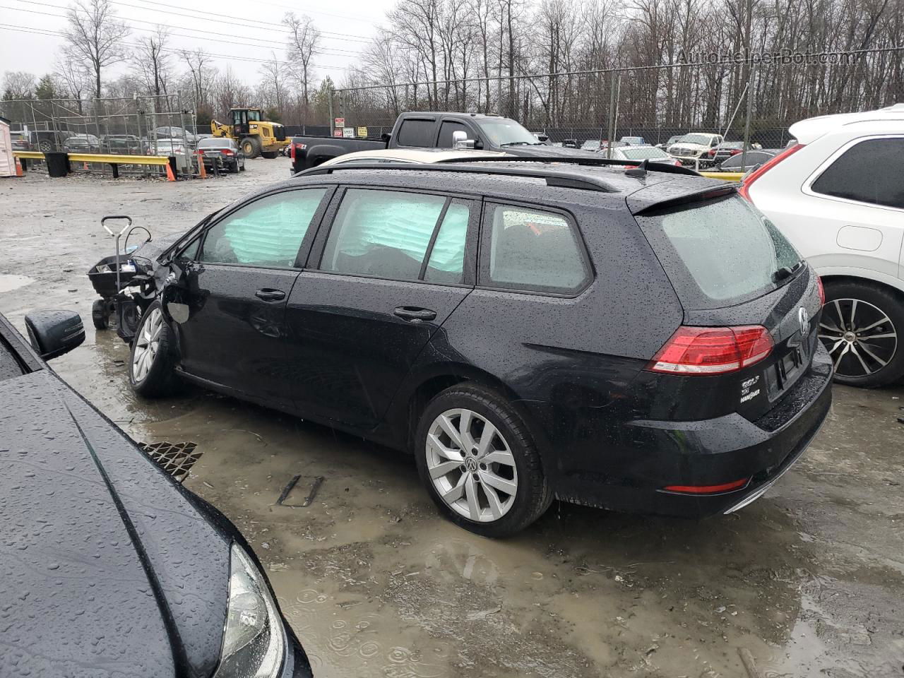 2019 Volkswagen Golf Sportwagen S Black vin: 3VWY57AU7KM513306