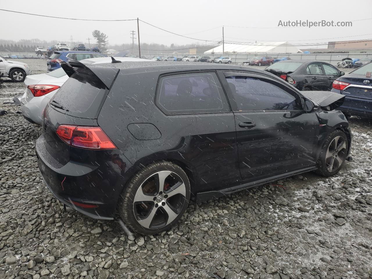 2015 Volkswagen Gti  Black vin: 3VWYT7AU0FM068869