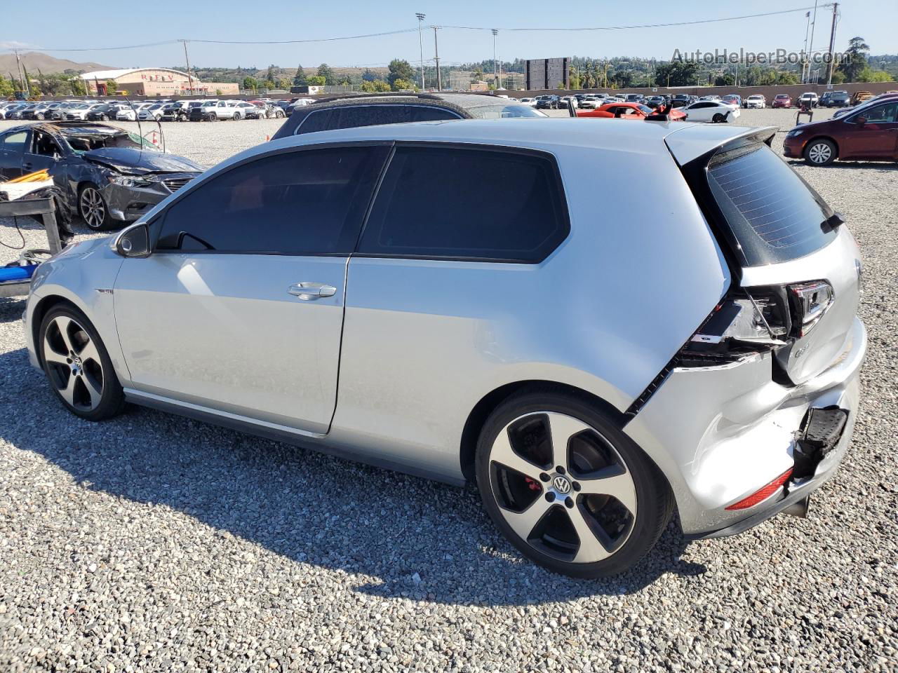 2015 Volkswagen Gti  Silver vin: 3VWYT7AU1FM056276