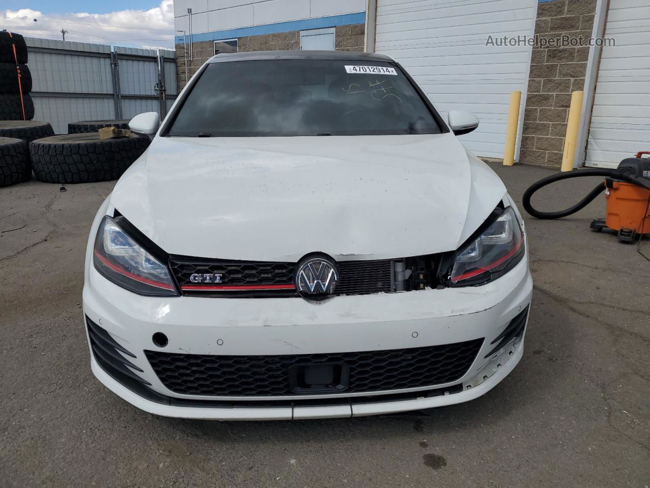 2015 Volkswagen Gti  White vin: 3VWYT7AU1FM078603