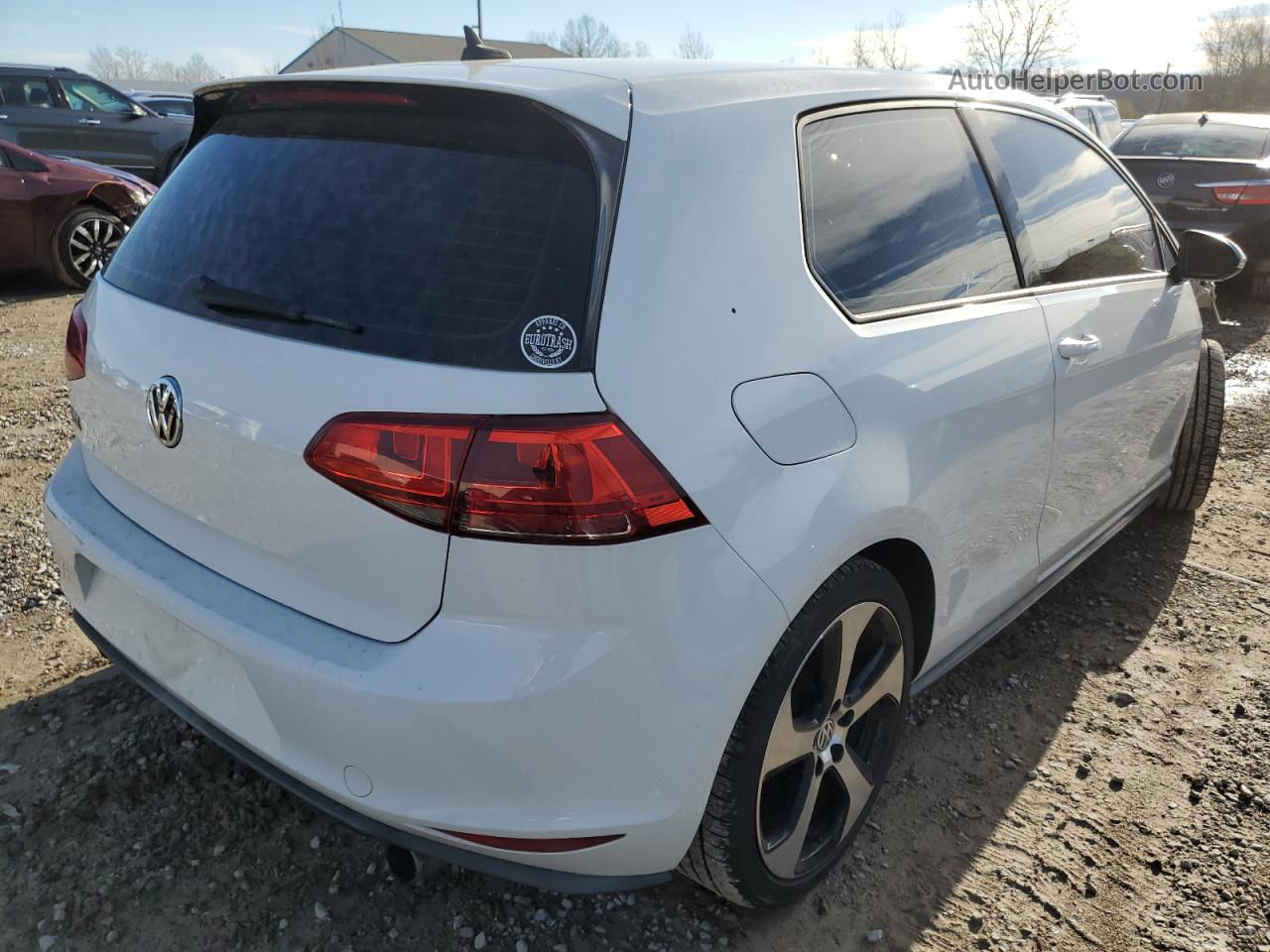 2015 Volkswagen Gti  White vin: 3VWYT7AU2FM029944