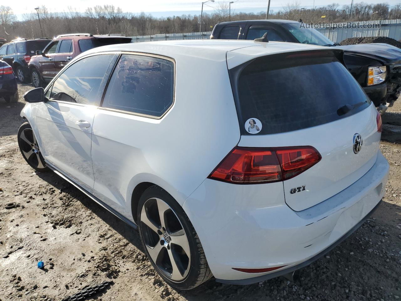 2015 Volkswagen Gti  White vin: 3VWYT7AU2FM029944