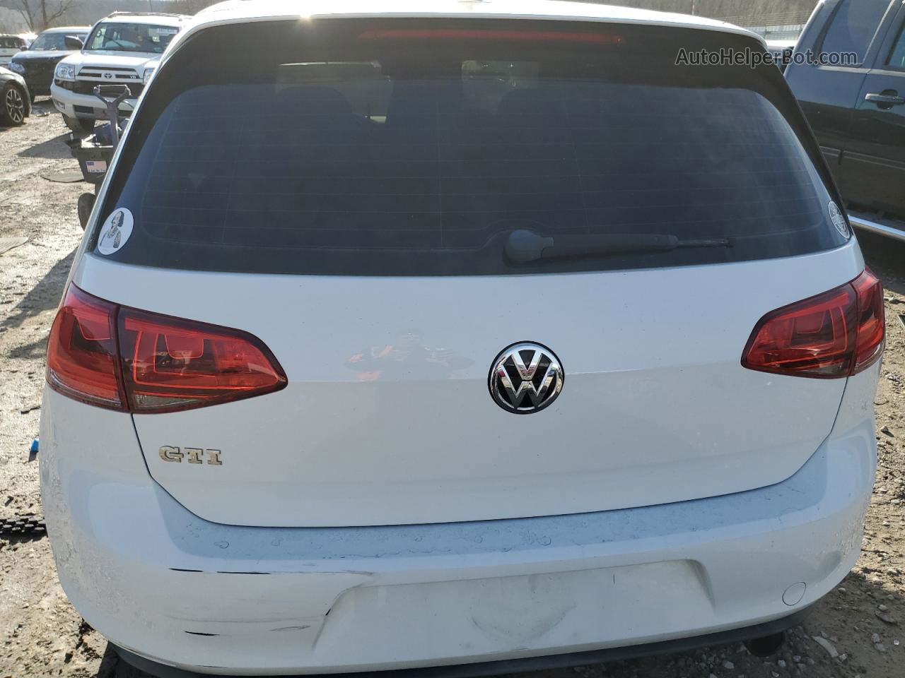 2015 Volkswagen Gti  White vin: 3VWYT7AU2FM029944