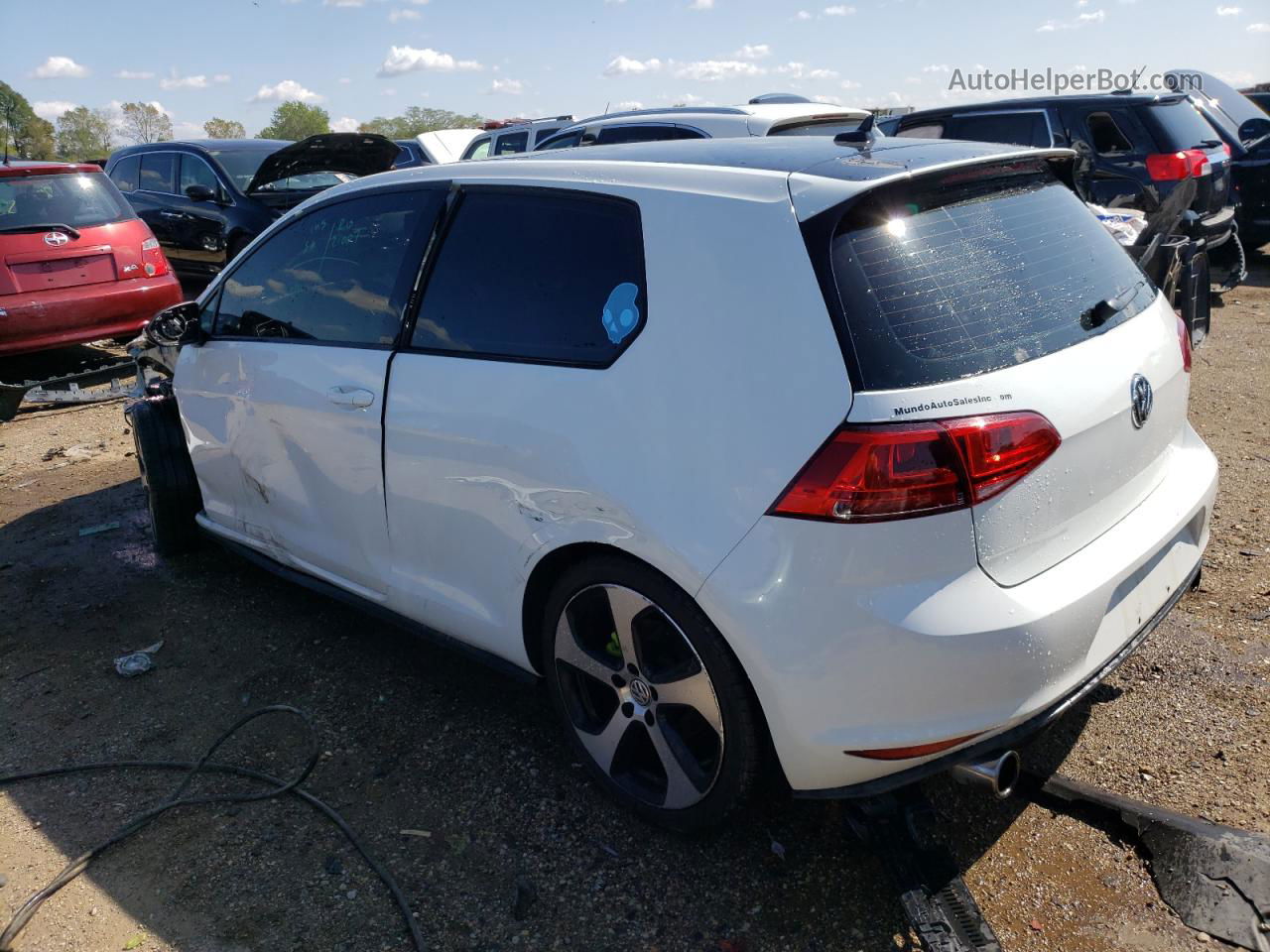 2015 Volkswagen Gti  Белый vin: 3VWYT7AU2FM064967