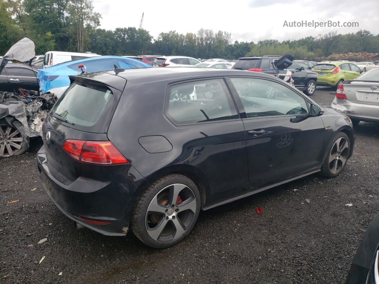 2015 Volkswagen Gti  Черный vin: 3VWYT7AU2FM079663