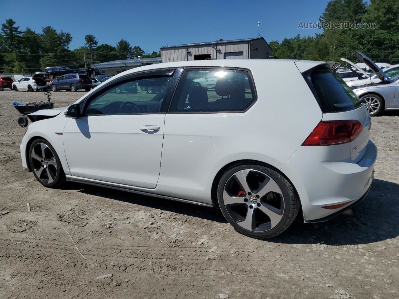 2016 Volkswagen Gti S/se White vin: 3VWYT7AU2GM009789