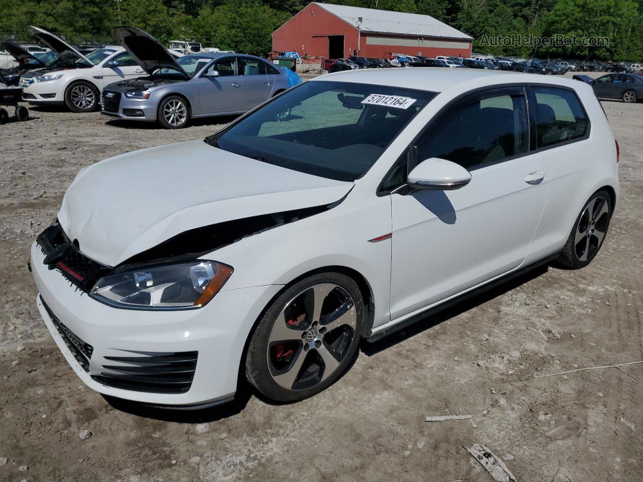 2016 Volkswagen Gti S/se White vin: 3VWYT7AU2GM009789