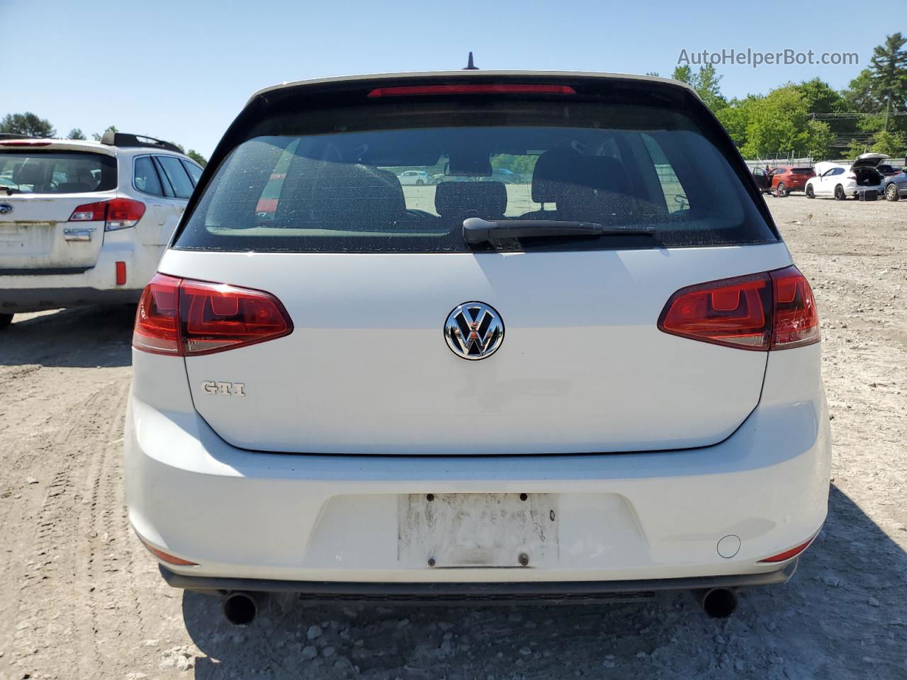 2016 Volkswagen Gti S/se White vin: 3VWYT7AU2GM009789