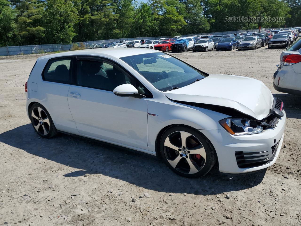 2016 Volkswagen Gti S/se White vin: 3VWYT7AU2GM009789