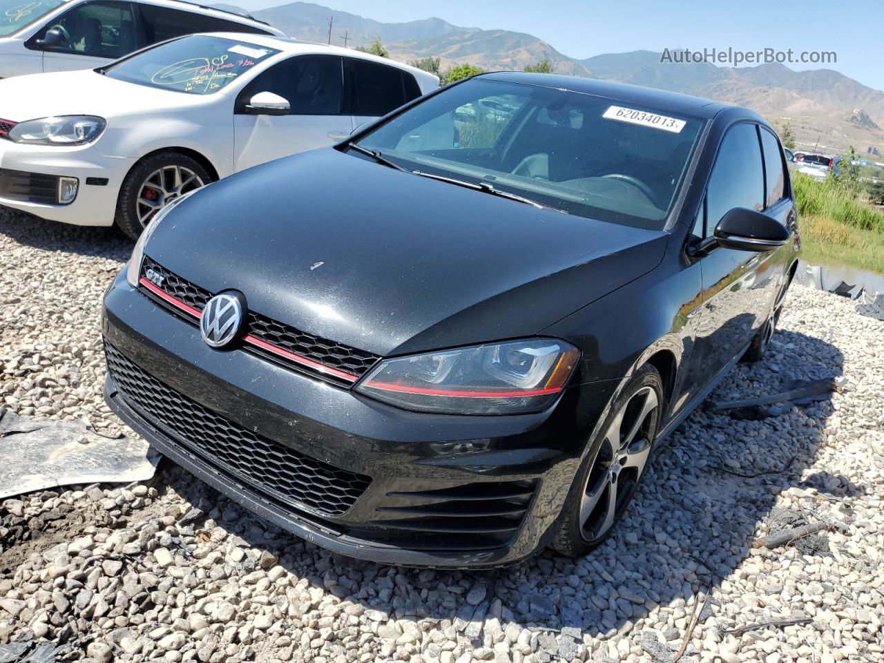 2015 Volkswagen Gti  Black vin: 3VWYT7AU3FM037566