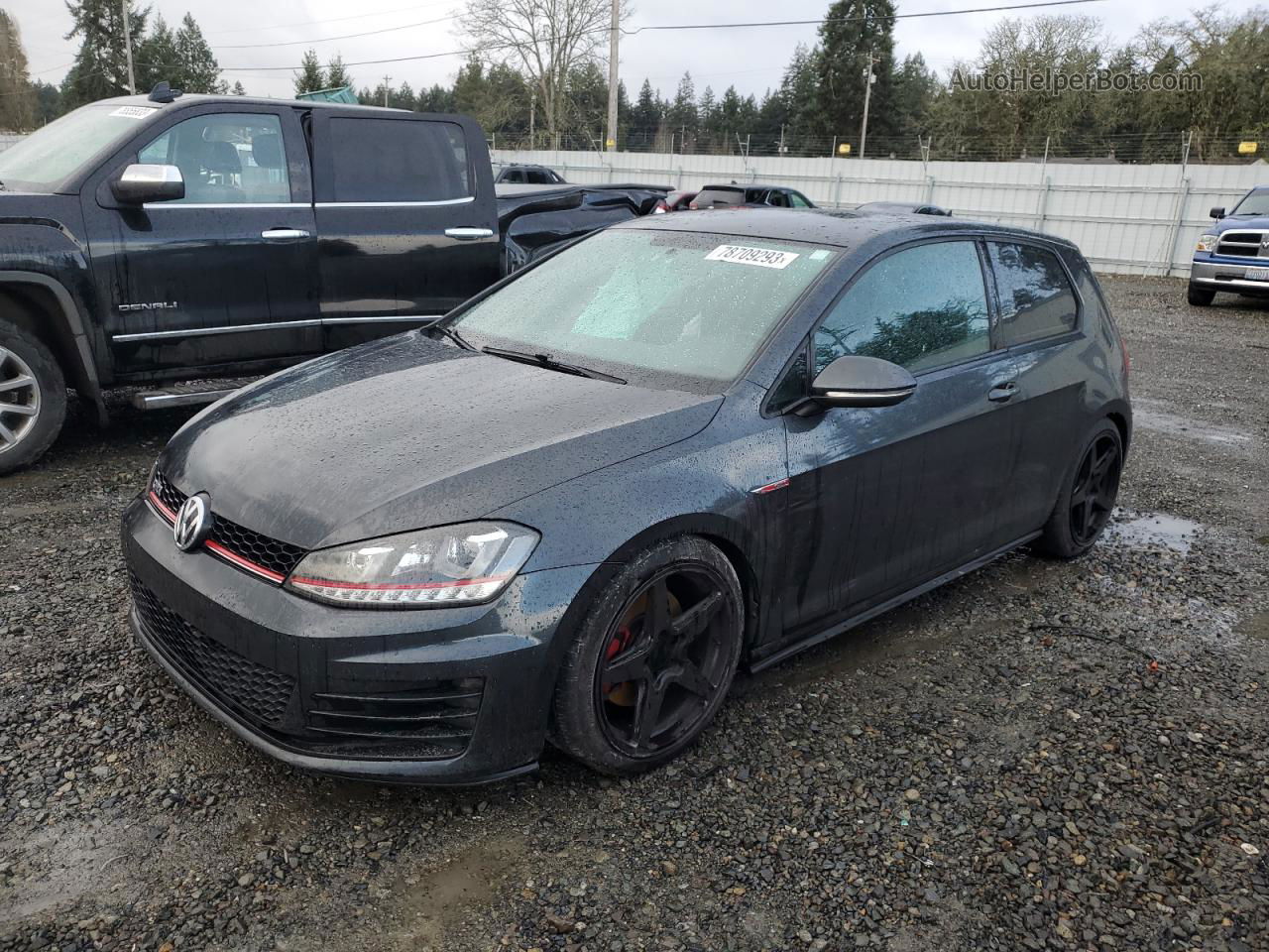 2015 Volkswagen Gti  Charcoal vin: 3VWYT7AU3FM053704