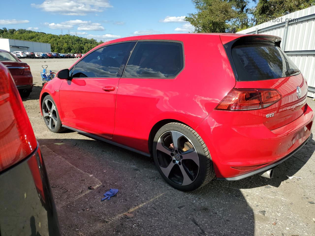 2016 Volkswagen Gti S/se Red vin: 3VWYT7AU3GM010143