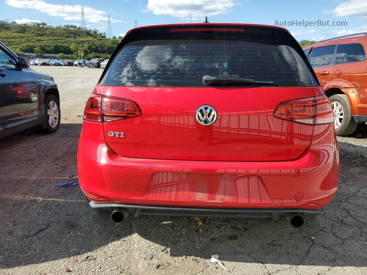2016 Volkswagen Gti S/se Red vin: 3VWYT7AU3GM010143