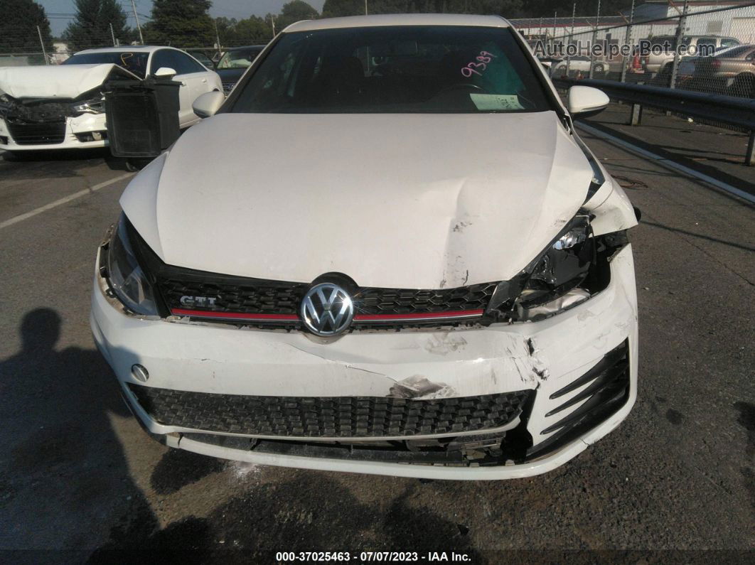 2016 Volkswagen Golf Gti S White vin: 3VWYT7AU4GM039389