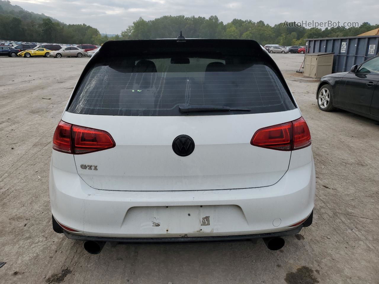 2015 Volkswagen Gti  White vin: 3VWYT7AU5FM052053