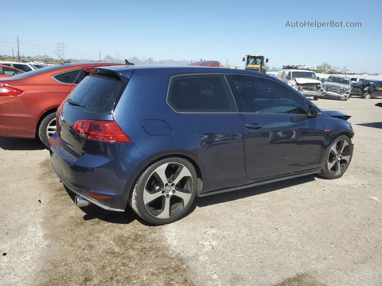 2016 Volkswagen Gti S/se Blue vin: 3VWYT7AU5GM056377