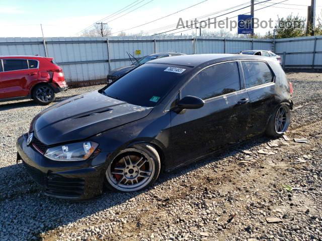 2015 Volkswagen Gti  Black vin: 3VWYT7AU6FM058640