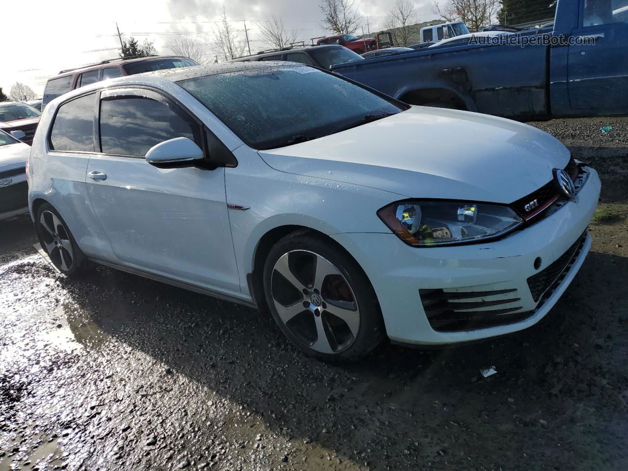 2016 Volkswagen Gti S/se White vin: 3VWYT7AU7GM006337