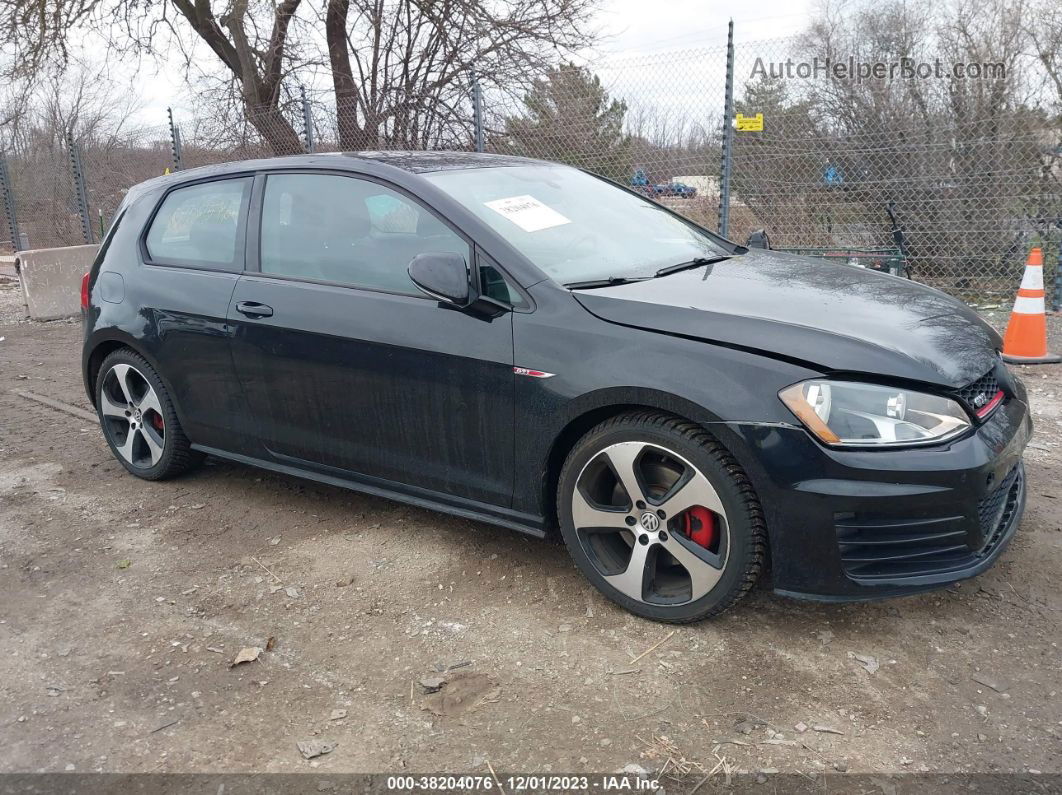 2015 Volkswagen Golf Gti 2.0t Se 2-door Черный vin: 3VWYT7AU8FM034727