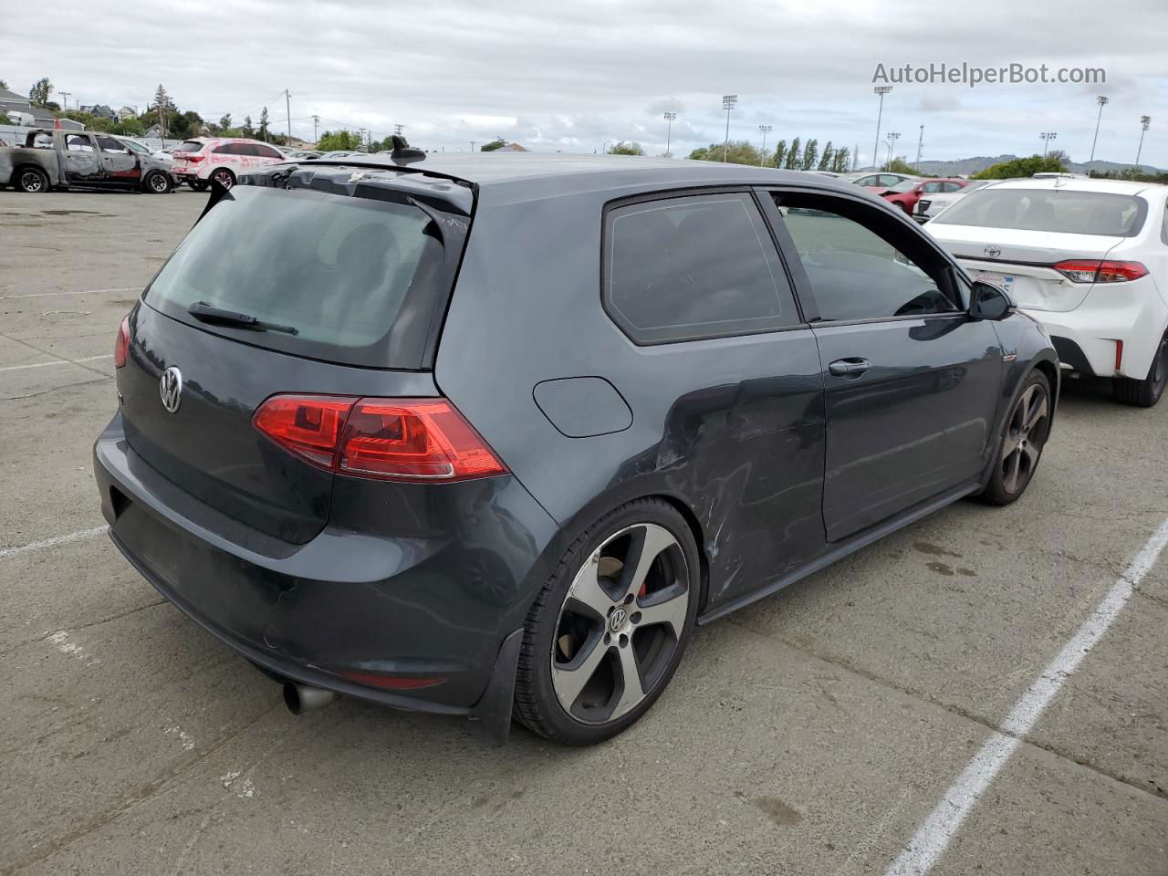 2015 Volkswagen Gti  Charcoal vin: 3VWYT7AU8FM054878