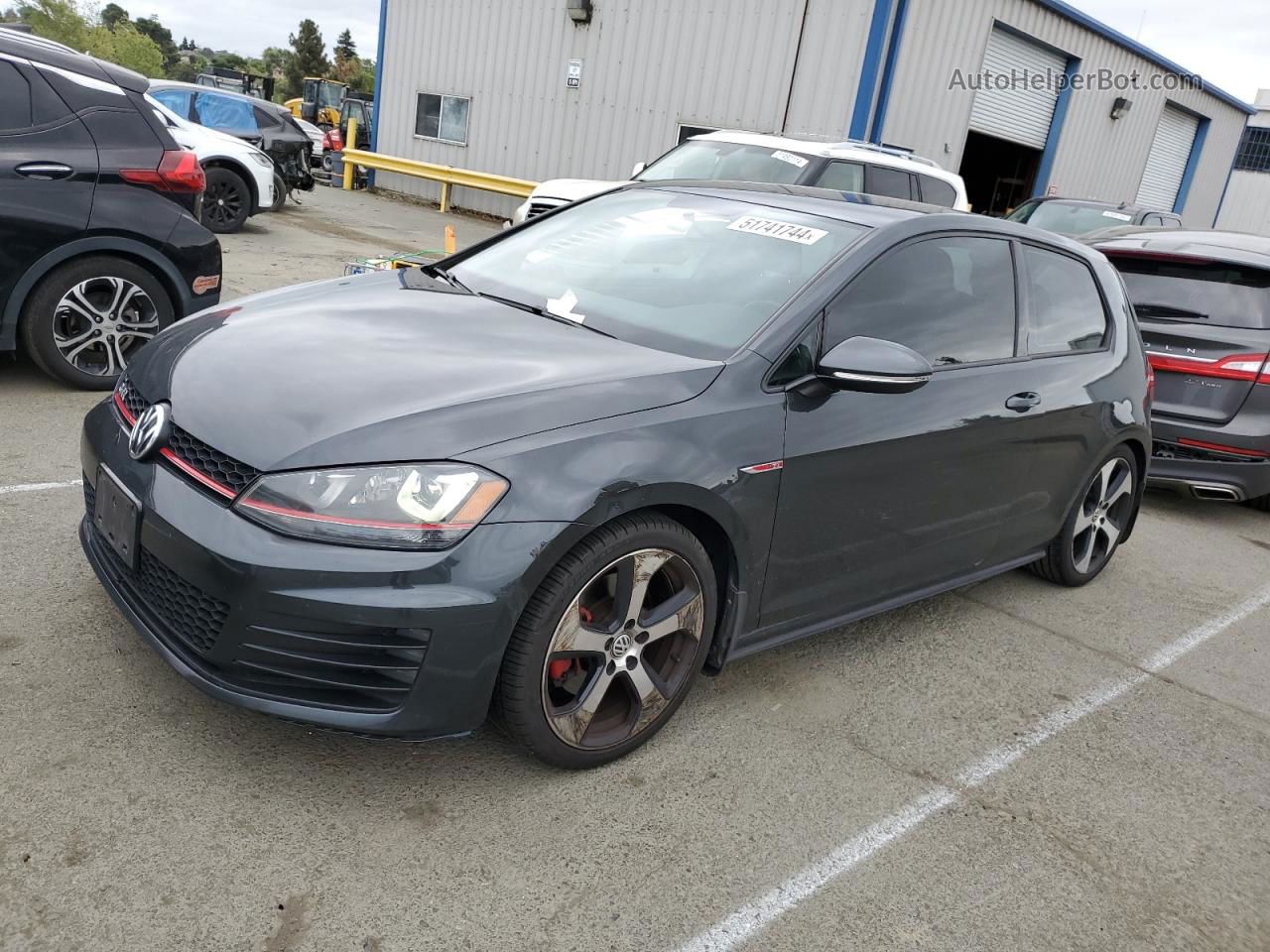 2015 Volkswagen Gti  Charcoal vin: 3VWYT7AU8FM054878