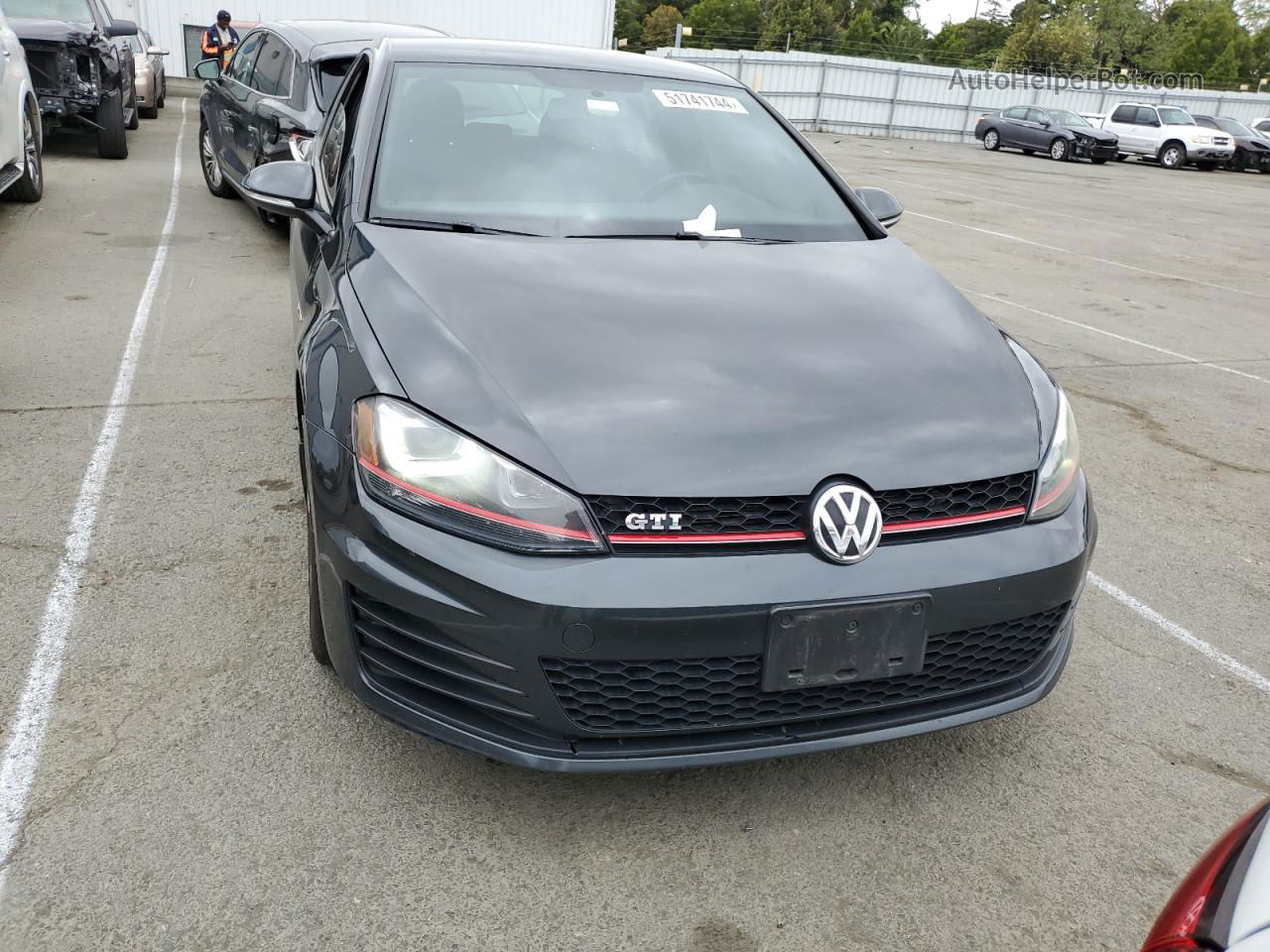 2015 Volkswagen Gti  Charcoal vin: 3VWYT7AU8FM054878