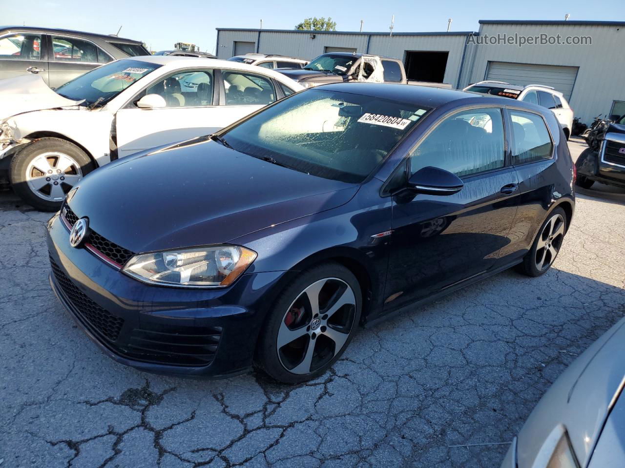 2015 Volkswagen Gti  Blue vin: 3VWYT7AU8FM080476